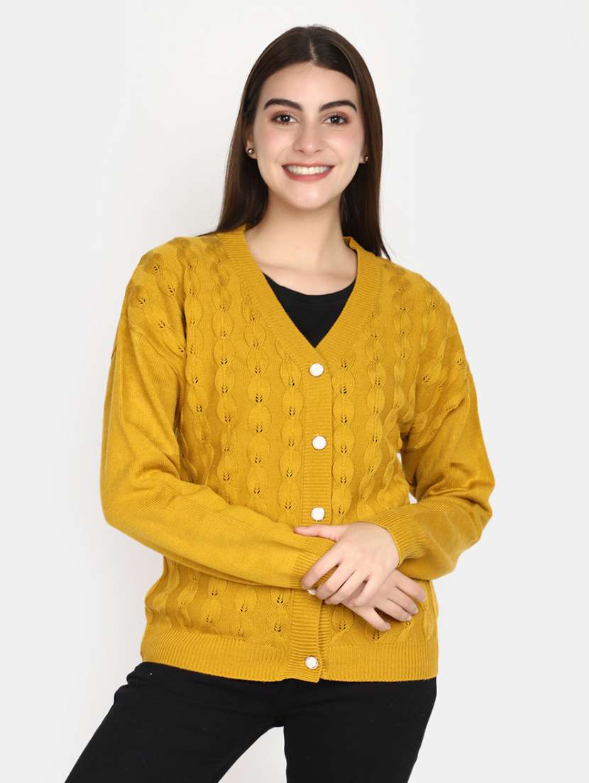 gold acrylic cardigan