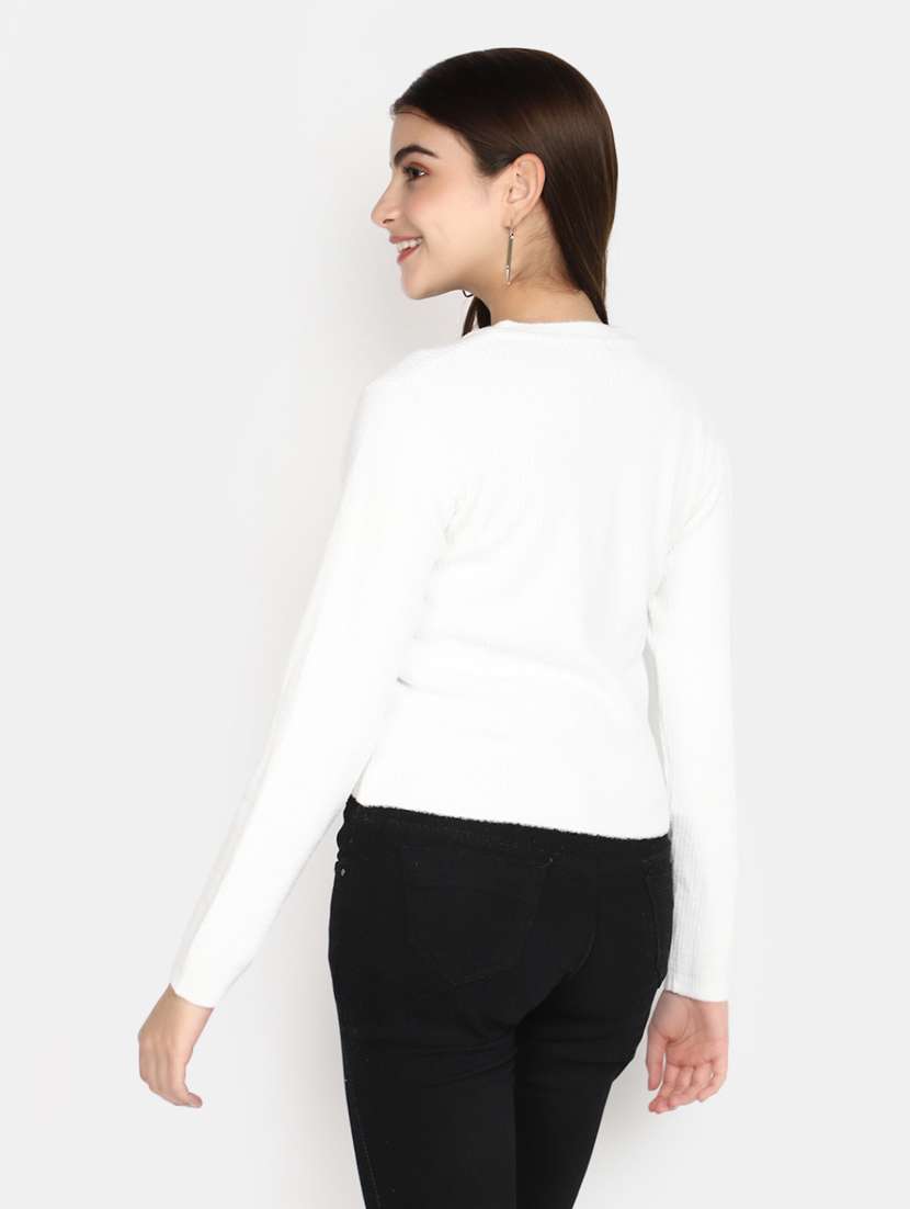 white acrylic cardigan - 20536698 -  Standard Image - 2