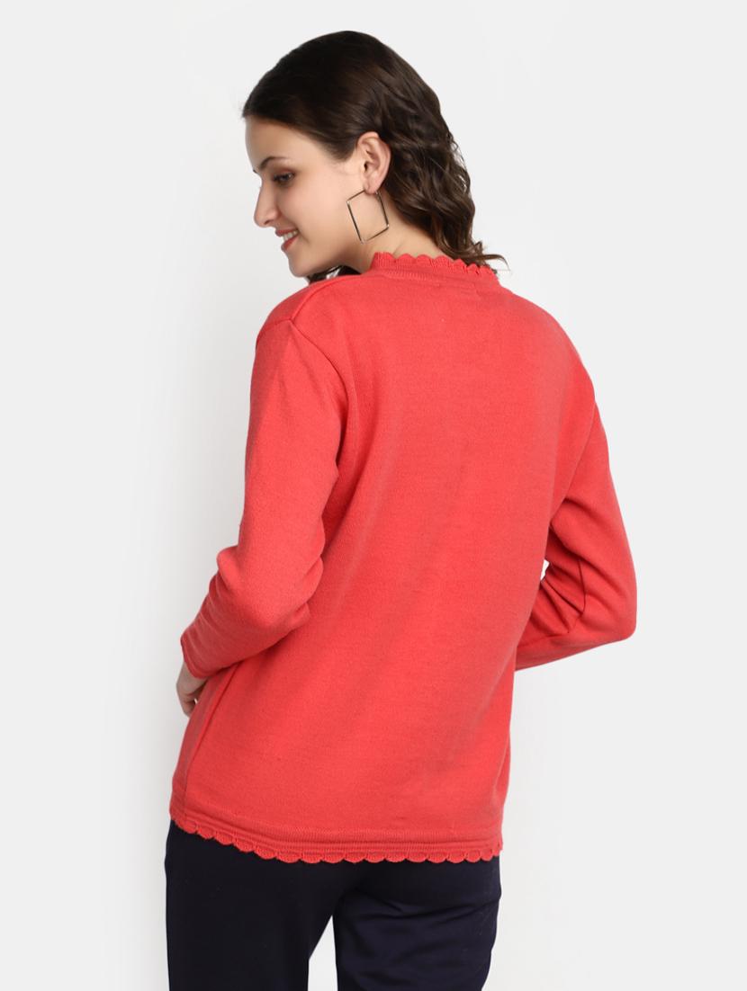 orange acrylic cardigan - 20536701 - Standard Image - 2