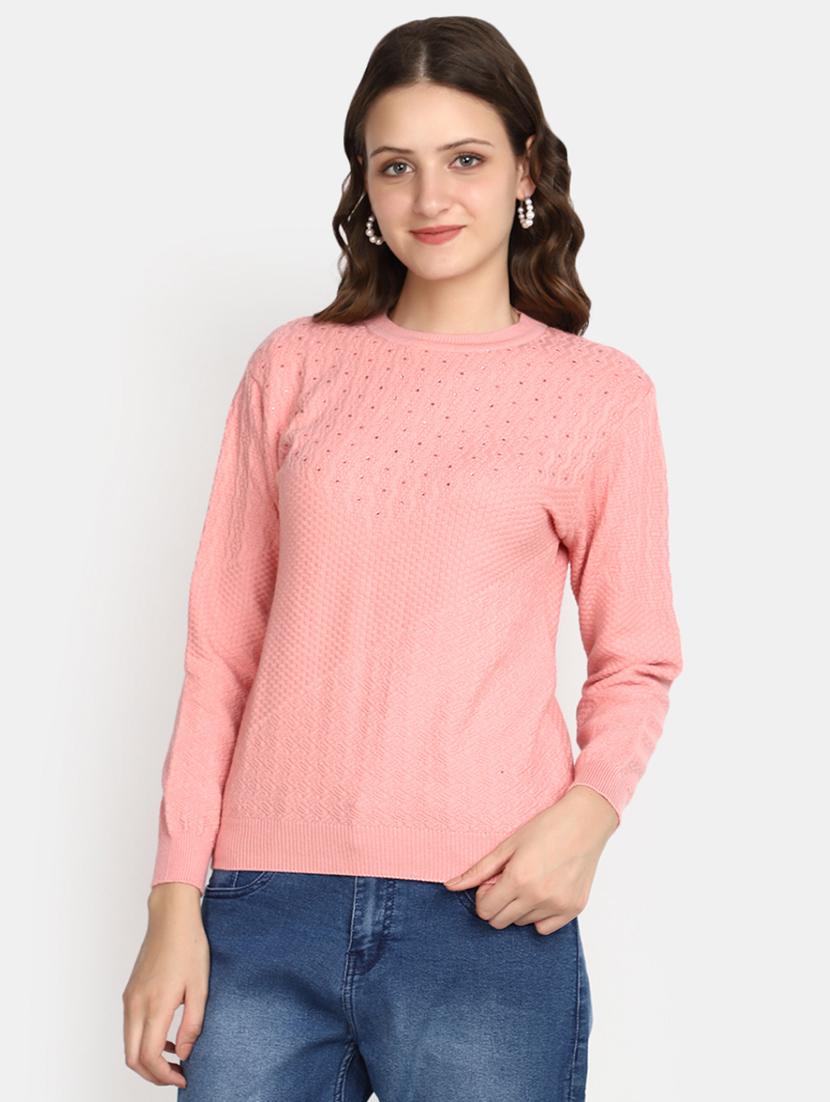 pink acrylic cardigan - 20536704 -  Zoom Image - 0