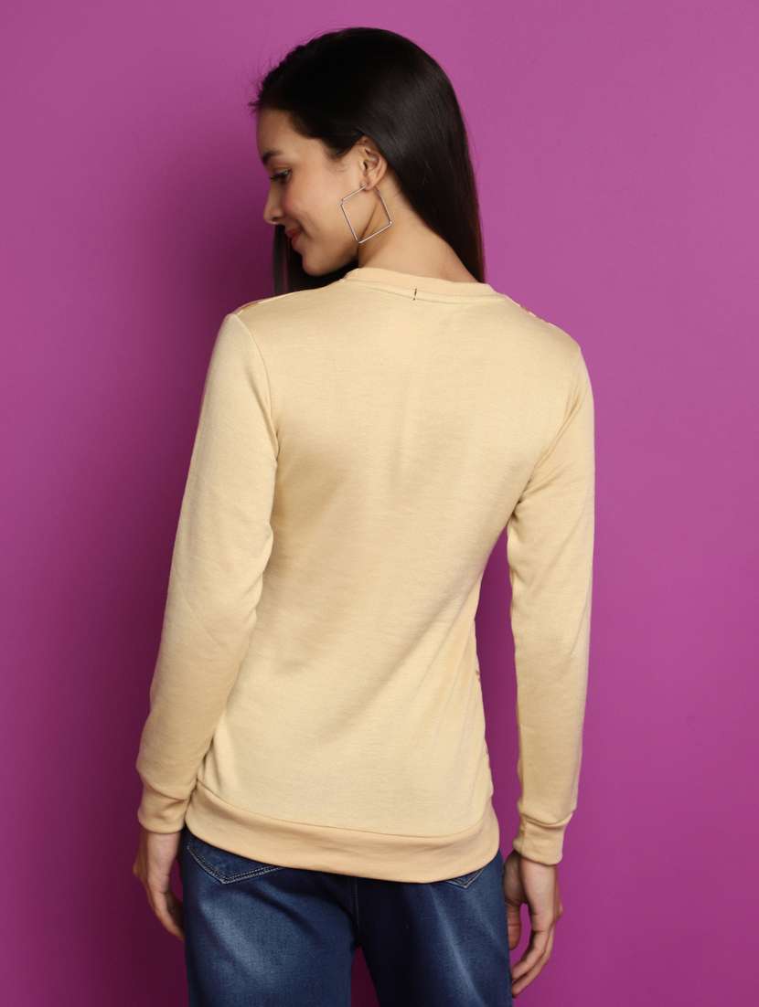 women long sleeved floral pullover - 20536734 -  Standard Image - 2