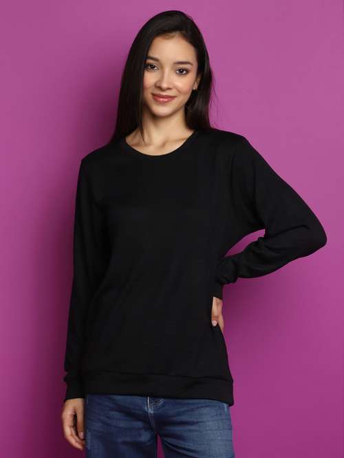 women long sleeved solid pullover - 20536737 -  Standard Image - 0