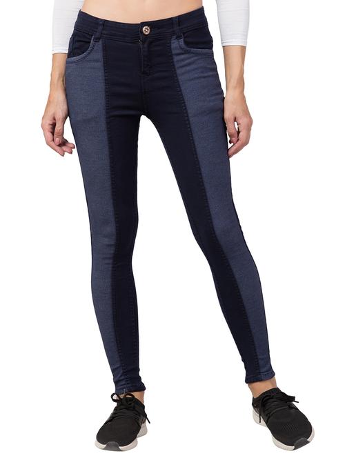 women's color block slim fit jeans - 20537530 - Standard Image - 0