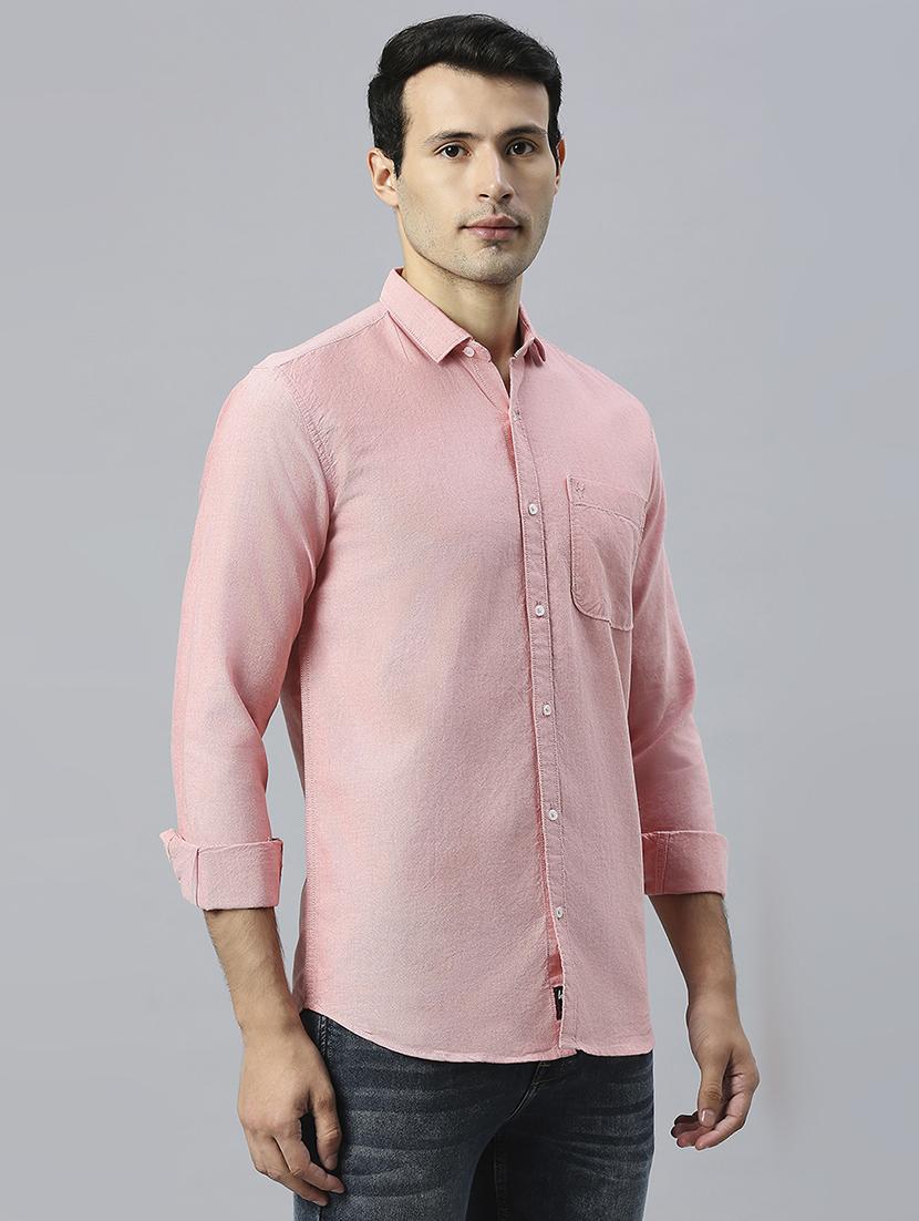 men solid collared casual shirt - 20537541 - Standard Image - 2