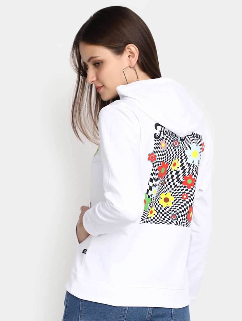 women front & back print long sleeve sweatshirt - 20537567 -  Standard Image - 2