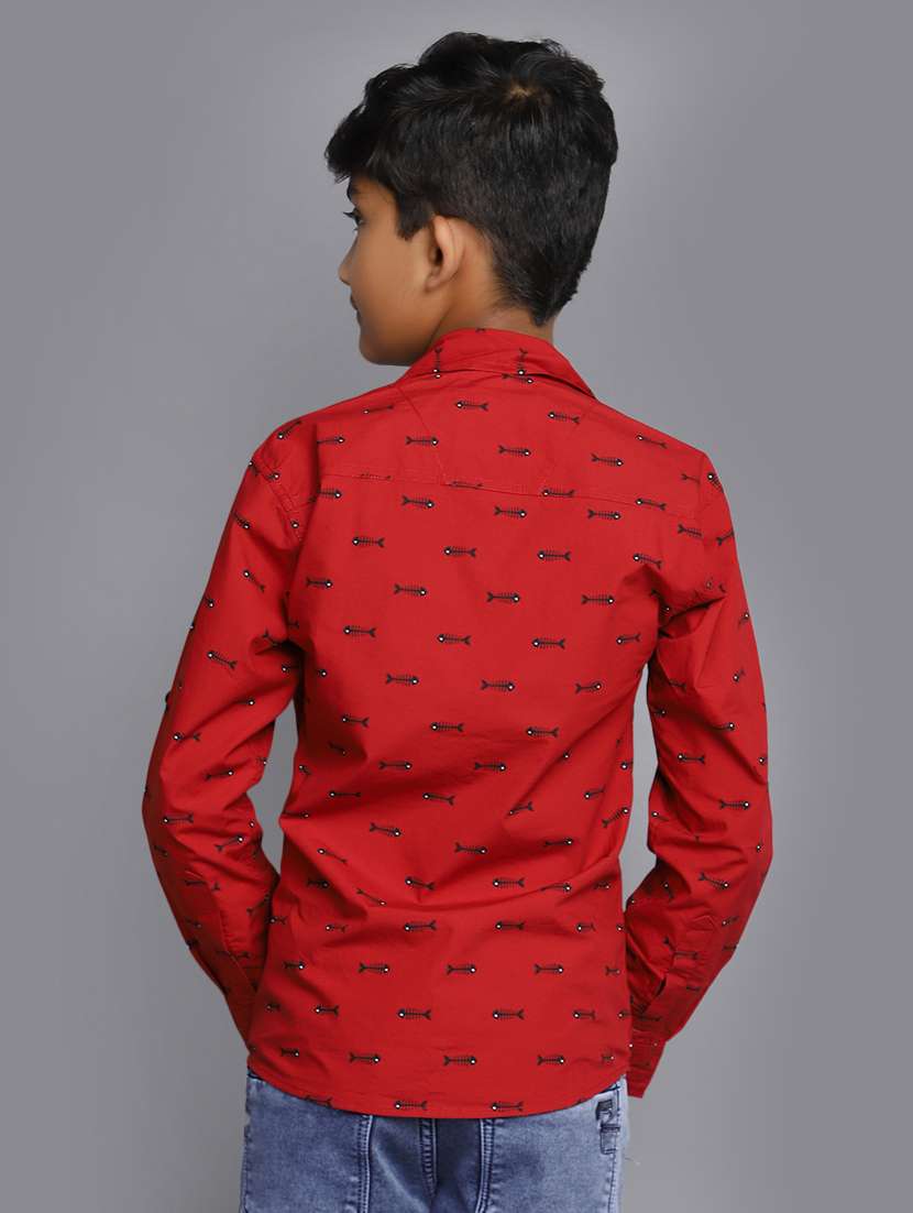 boys cotton long sleeve shirt - 20537602 -  Standard Image - 2