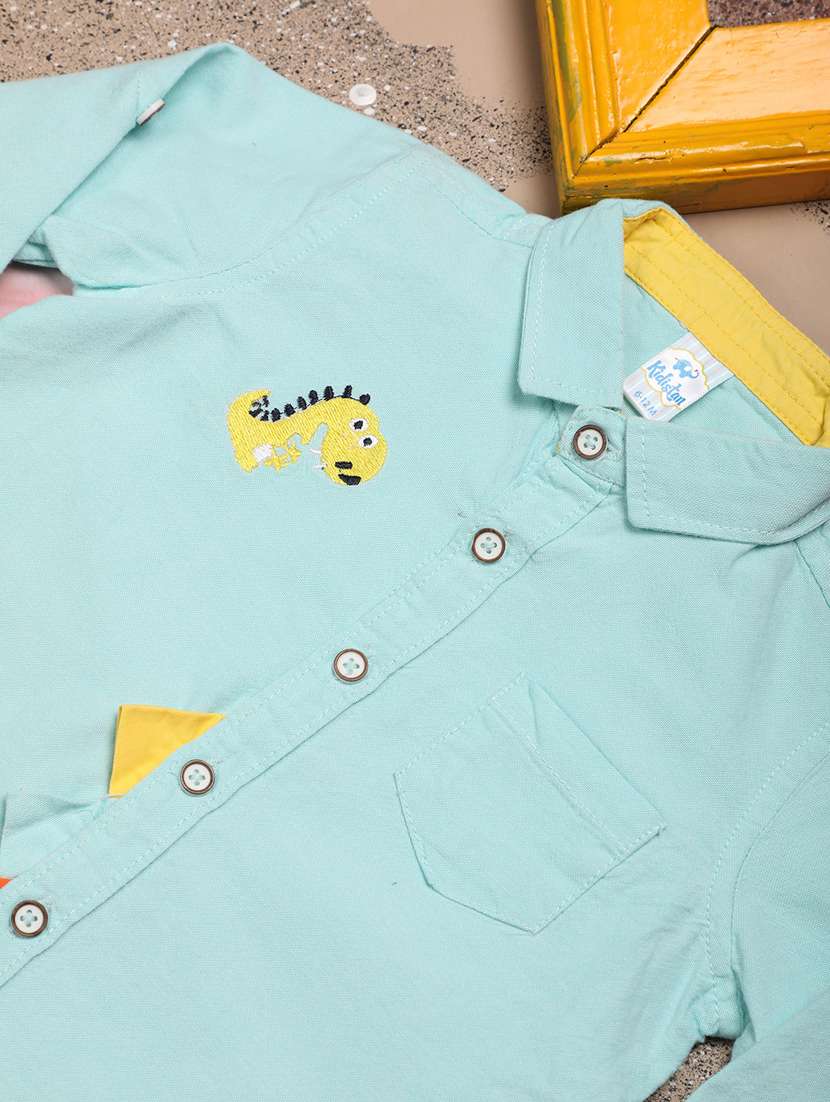 boys cotton long sleeve shirt - 20537606 -  Standard Image - 2