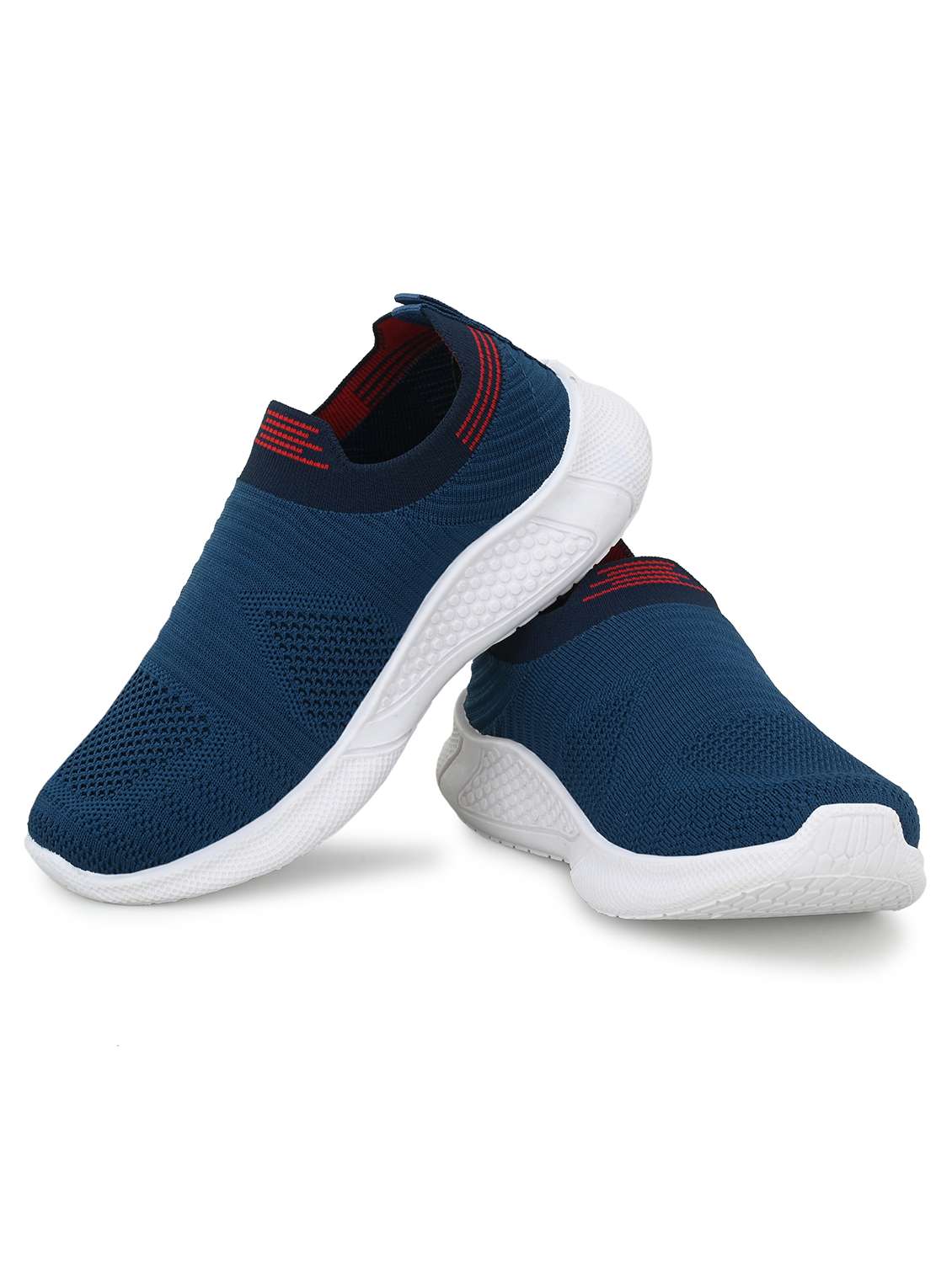 boys teal blue leatherette slip on sneaker - 20538583 -  Standard Image - 2