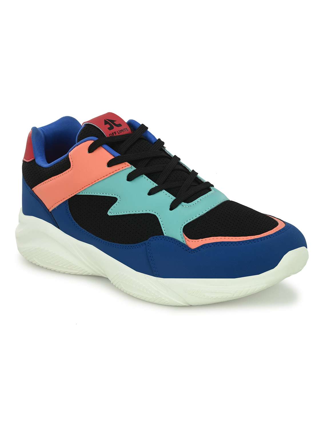 men color block multi colored lace up sport shoe - 20538679 -  Standard Image - 2