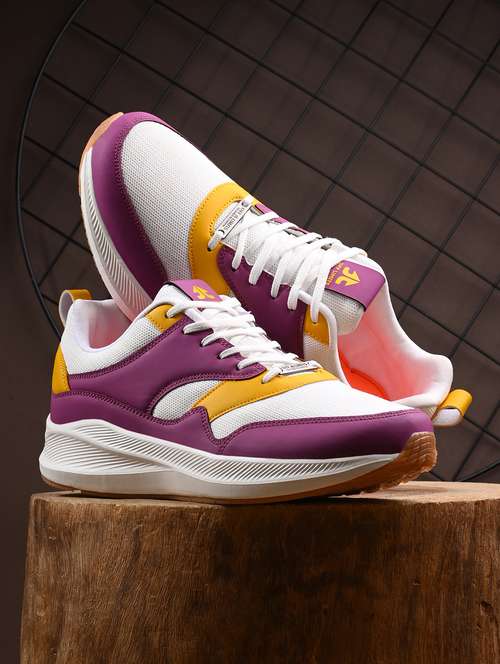 men color block multi colored lace up sport shoe - 20538683 -  Standard Image - 0