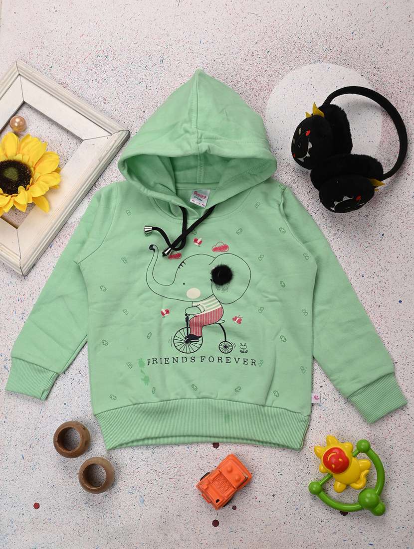 girls long sleeved graphic printed sweatshirt