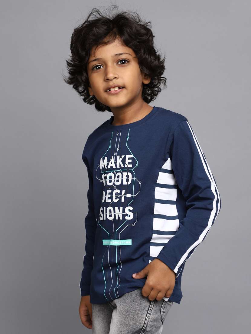 navy blue cotton blend t-shirt - 20538923 -  Standard Image - 2