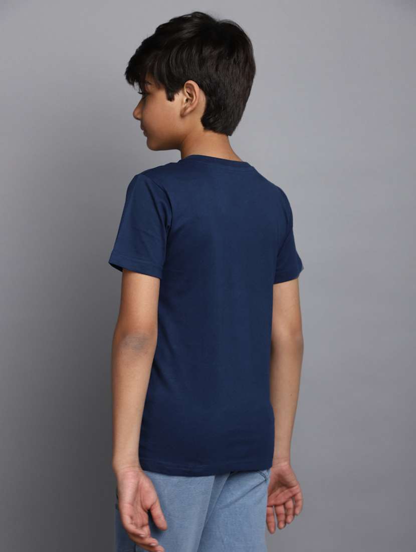 navy blue cotton blend t-shirt - 20538935 -  Standard Image - 2