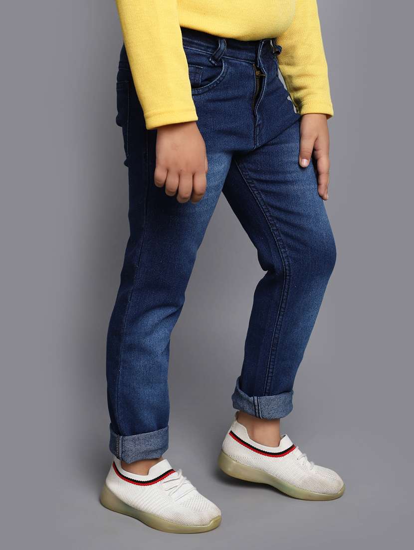boy's plain slim fit jeans - 20539028 -  Standard Image - 2