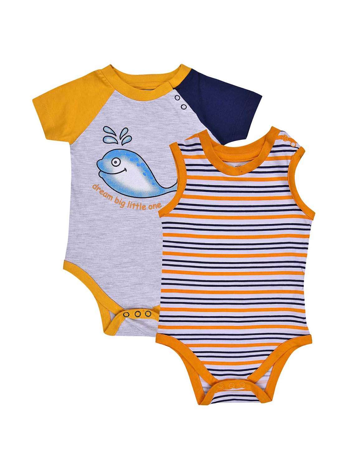 pack of 2  multi color onesies & rompers