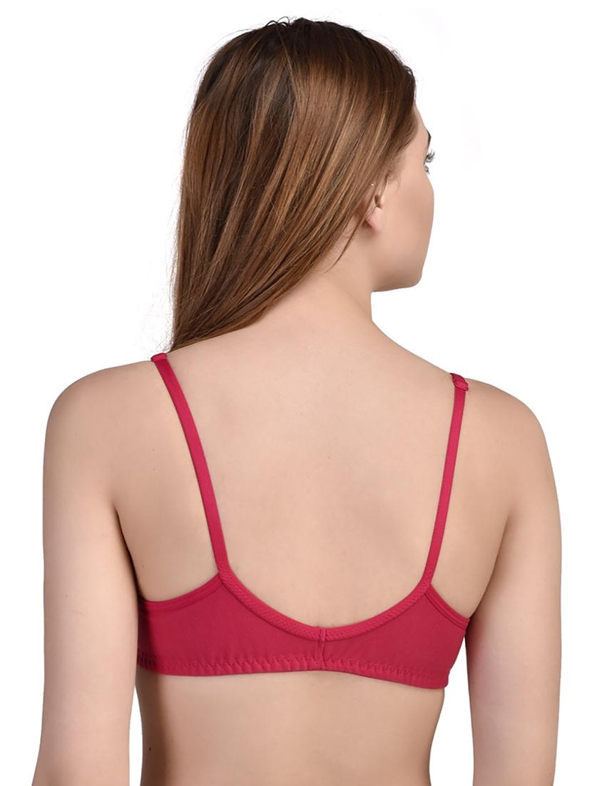women solid front open bra - 20540149 - Standard Image - 2