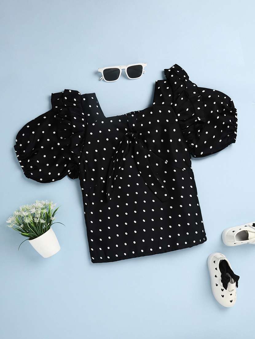 girls square neck top