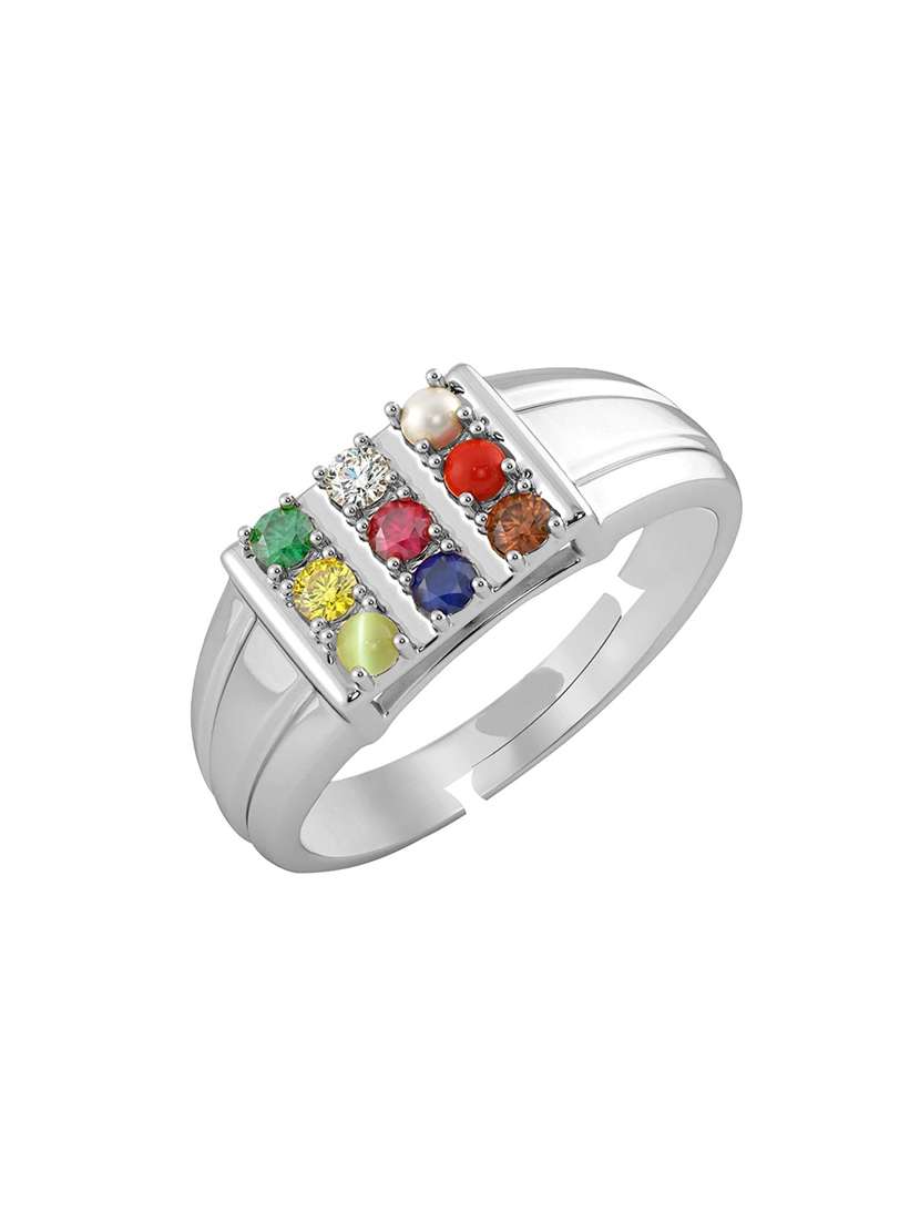 white crystal finger  ring