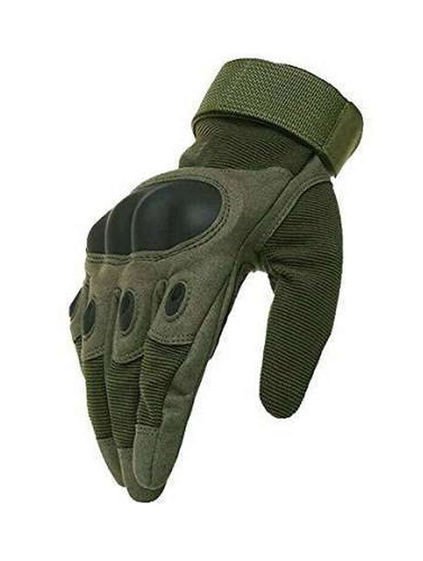 men olive fur gloves - 20541781 -  Standard Image - 2