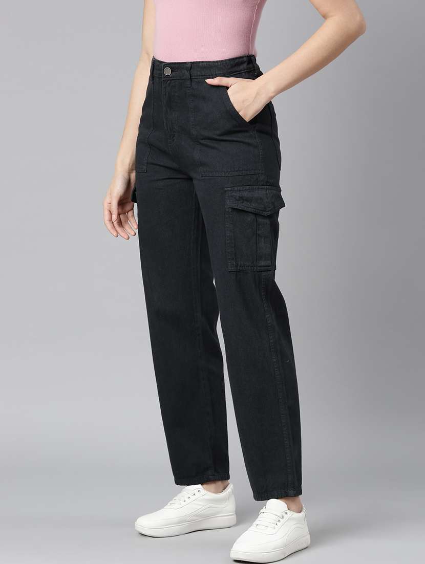 women high rise solid cargos