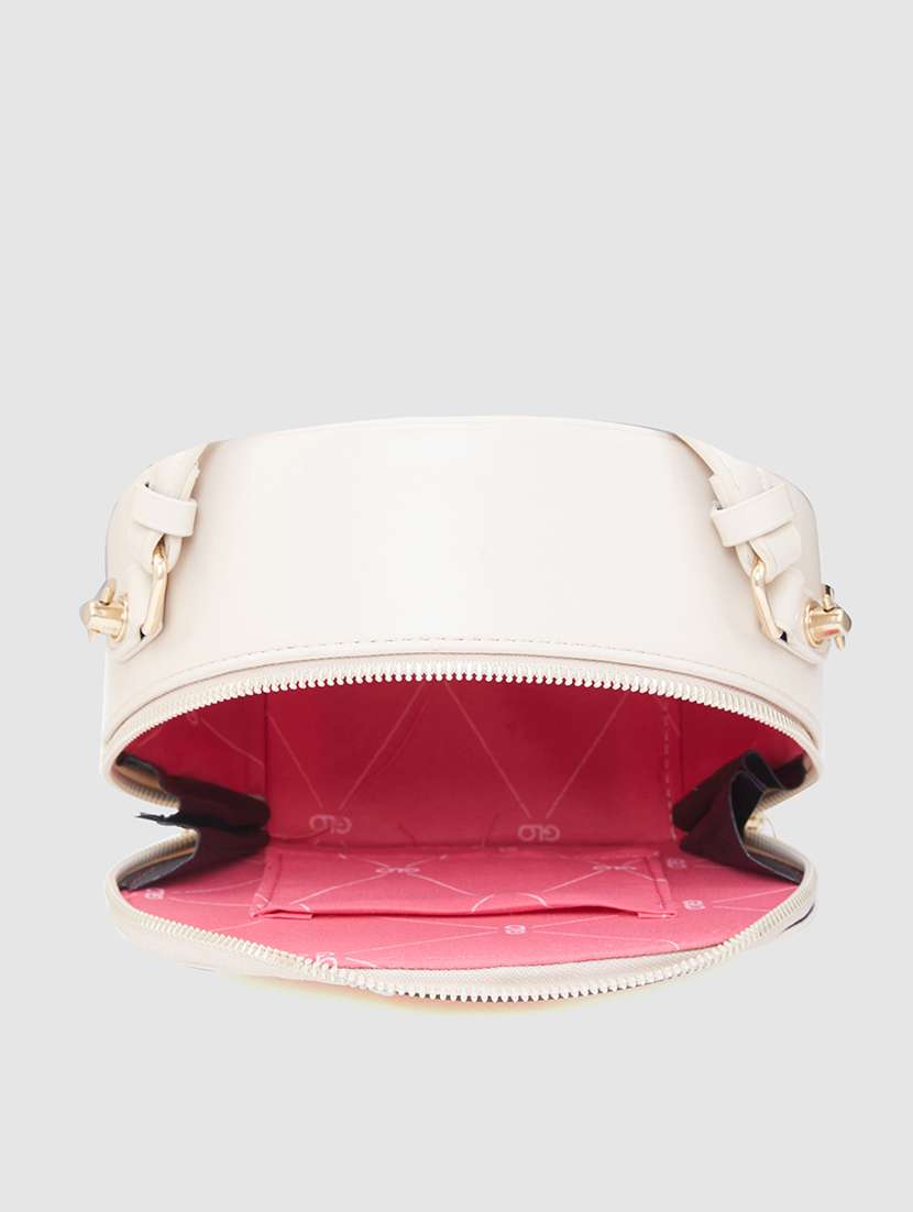 nude leatherette (pu) sling bag - 20546354 -  Standard Image - 2