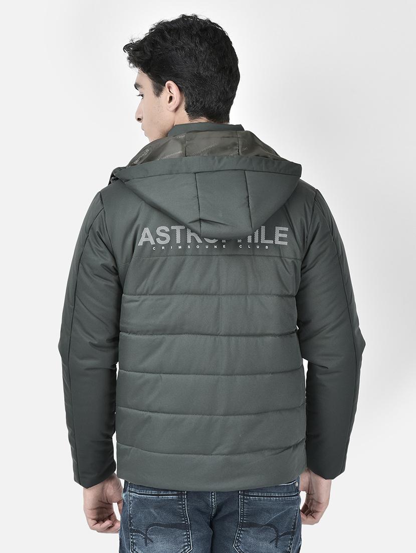 men back typographic print puffer jacket - 20546951 - Standard Image - 2