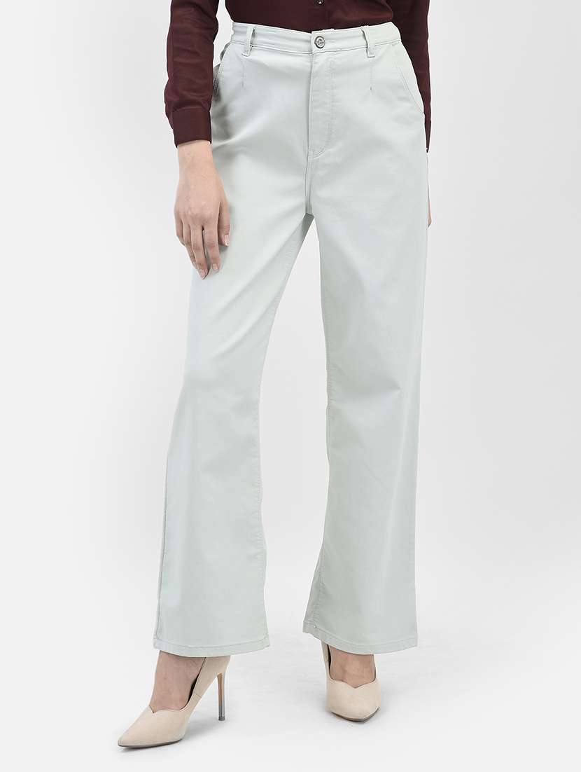 women solid high rise bootcut jean - 20547051 - Zoom Image - 0