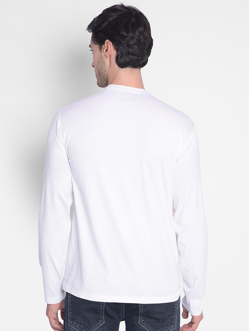 men white chest printed regular t-shirt - 20547163 - Standard Image - 2