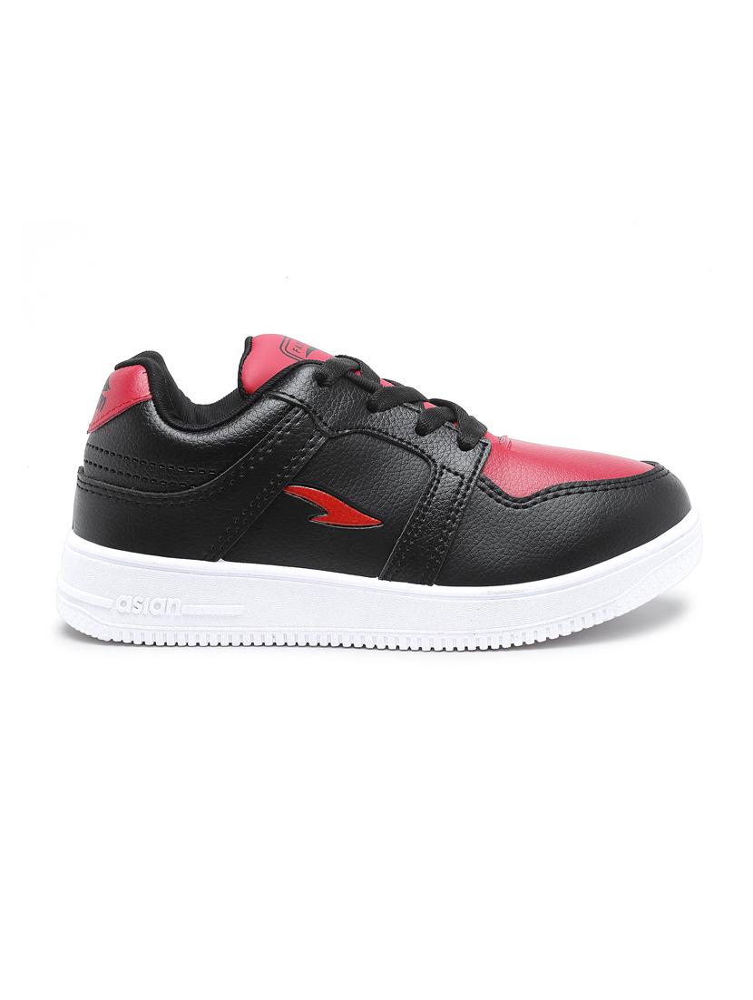 boys red & black color blocked sneaker - 20547505 - Standard Image - 2