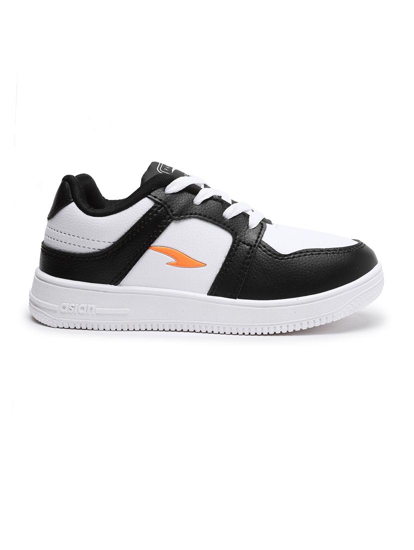 boys white & black color blocked sneaker - 20547507 - Standard Image - 2