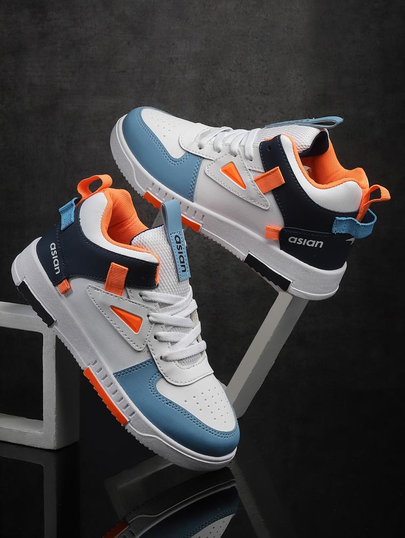 boys color blocked lace up sneaker