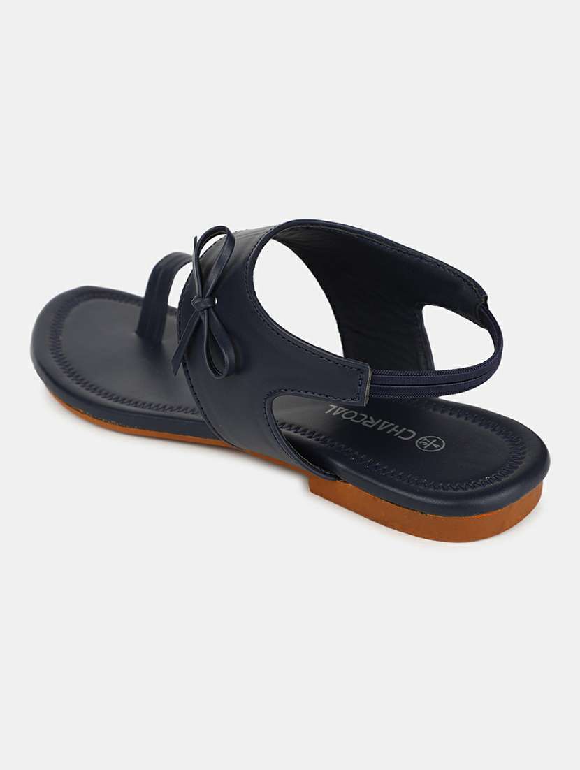 navy blue pu sandals - 20548159 -  Standard Image - 2