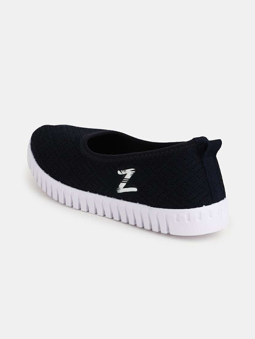 navy blue pu slip on sports shoes - 20548890 -  Standard Image - 2