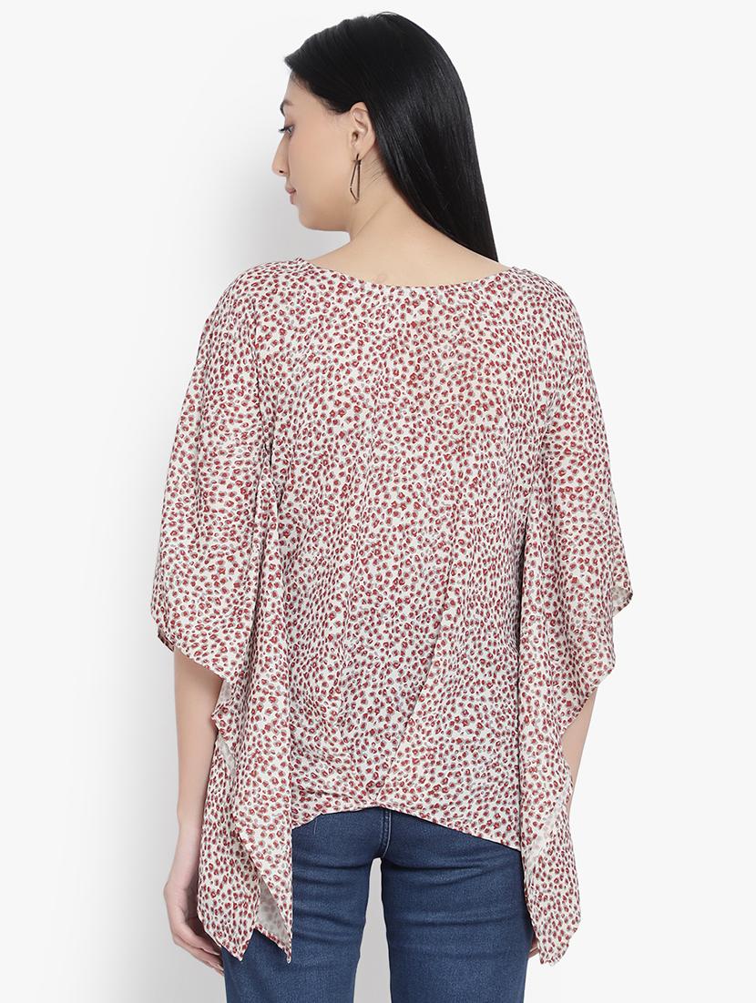 multi colored crepe regular top - 20551341 - Standard Image - 2