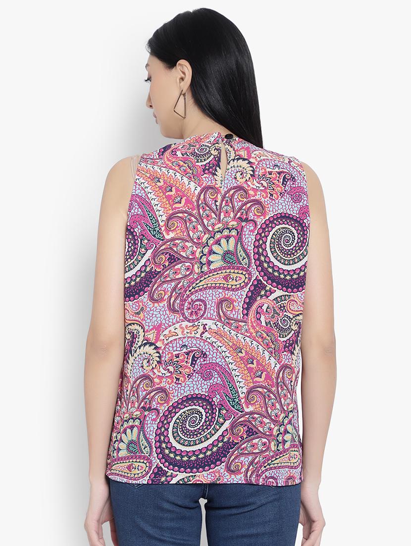 multi colored rayon regular top - 20551377 - Standard Image - 2