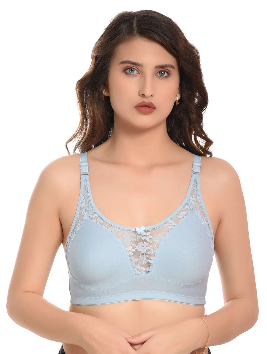 women lace detailed t-shirt bra