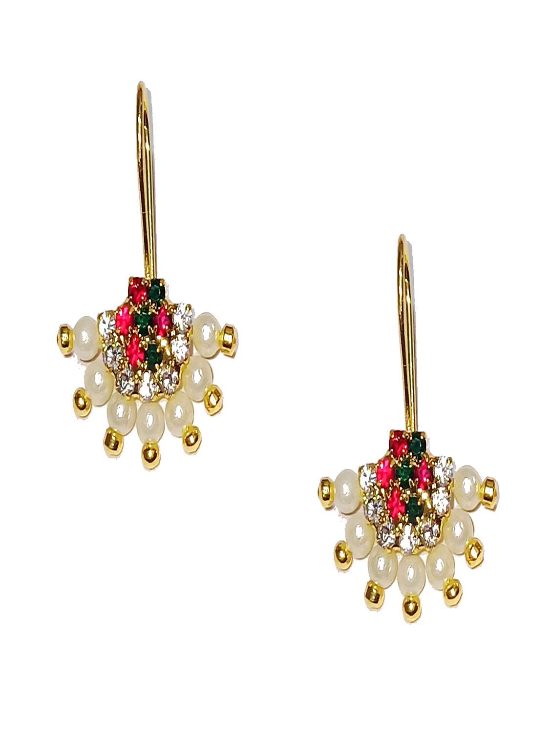 artificial stones and pearls earrings for women and girls