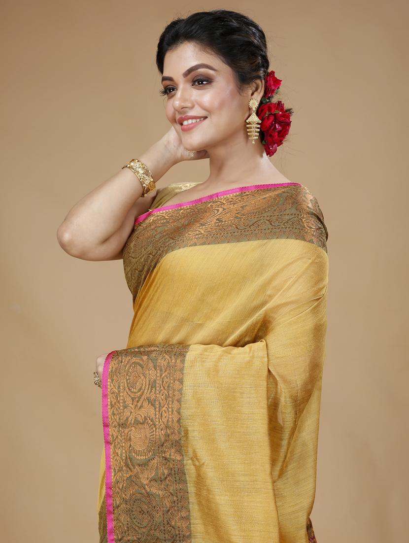 gold art silk bhagalpuri saree - 20554922 - Standard Image - 2
