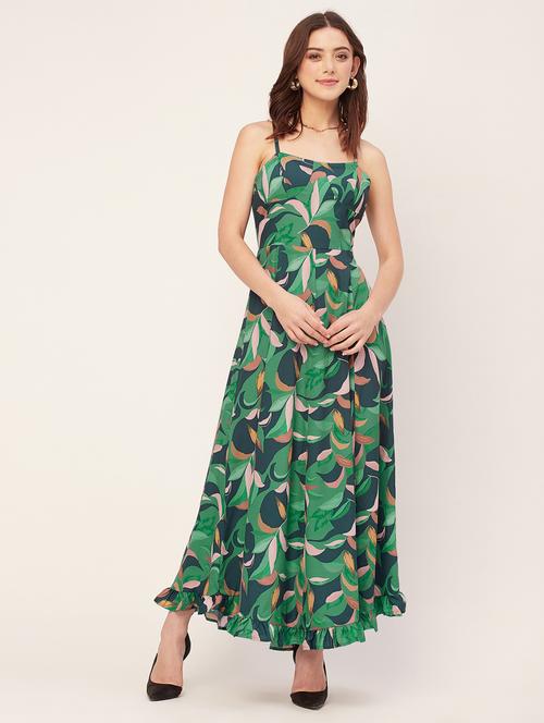 women tropical printed maxi dress - 20555373 -  Standard Image - 0