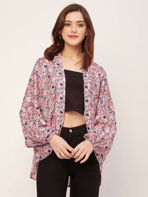women floral printed casual shrug - 20555429 -  Standard Image - 0