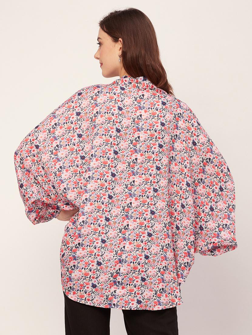 women floral printed casual shrug - 20555429 - Standard Image - 2