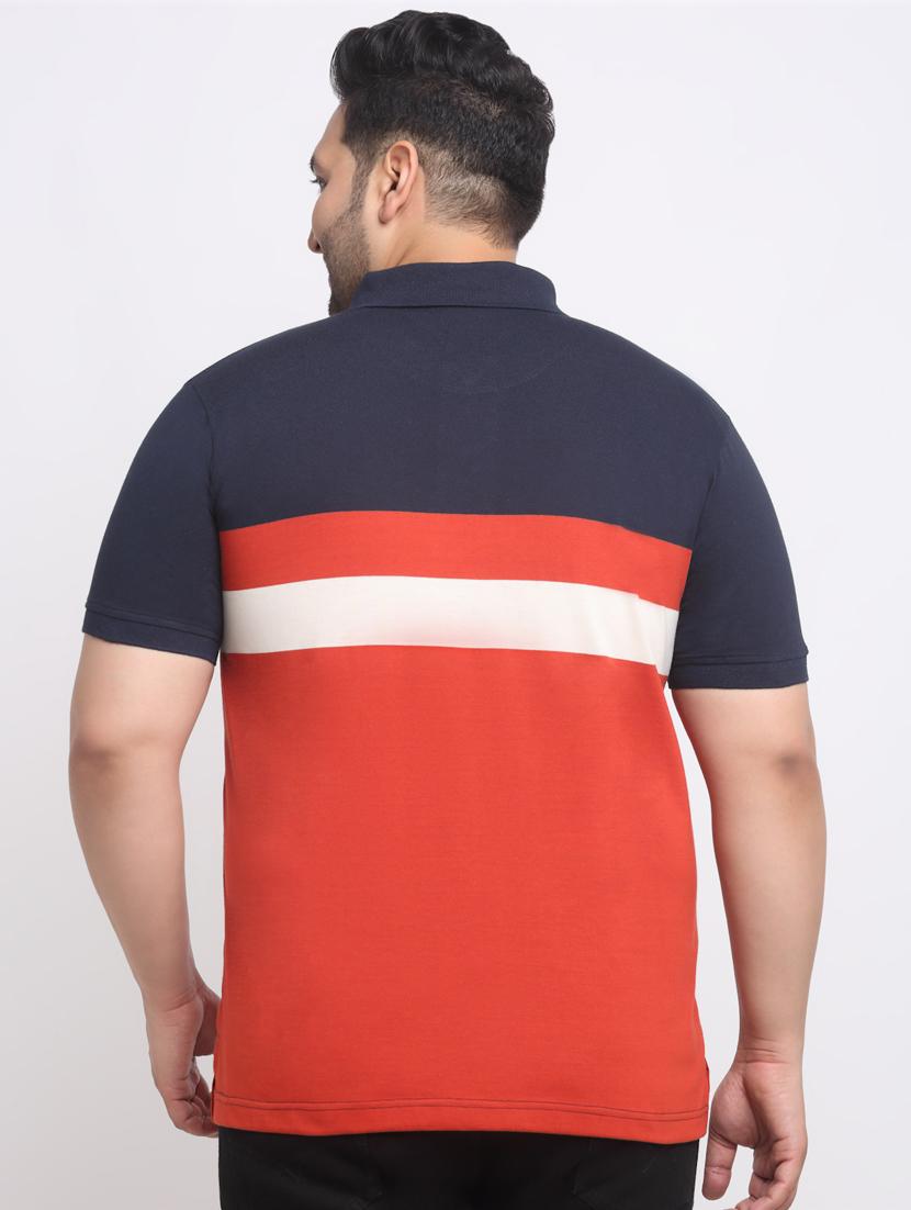 red & navy cotton regular t-shirt - 20555507 - Standard Image - 2
