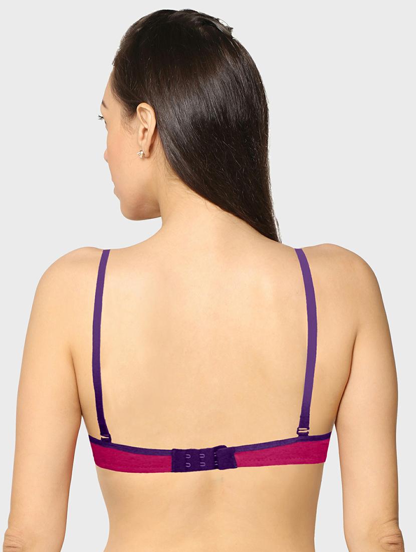 women pack of 2 solid t-shirt bra - 20560316 - Standard Image - 2