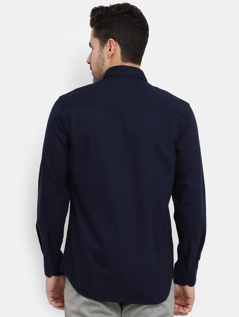 men collared solid casual shirt - 20562432 - Standard Image - 2