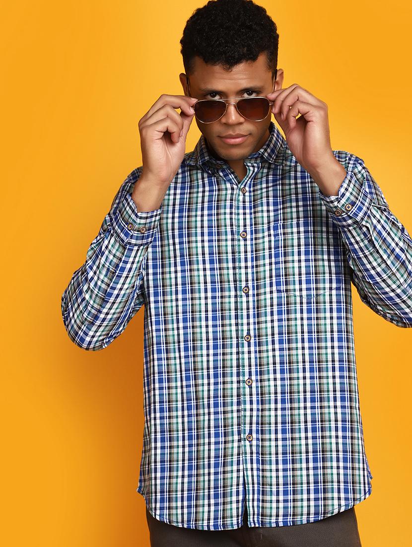 men regular fit check shirt - 20562439 - Standard Image - 2