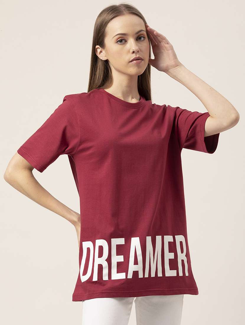 women's placement print round neck t-shirt - 20562594 - Zoom Image - 0