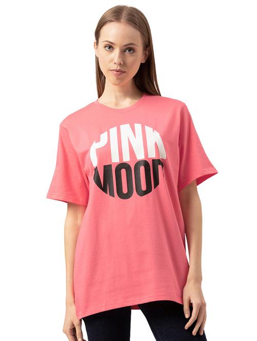 women's chest print crew neck t-shirt - 20562606 -  Standard Image - 0