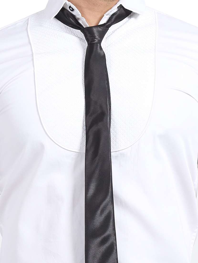 men black cotton silk tie - 20562948 -  Standard Image - 2