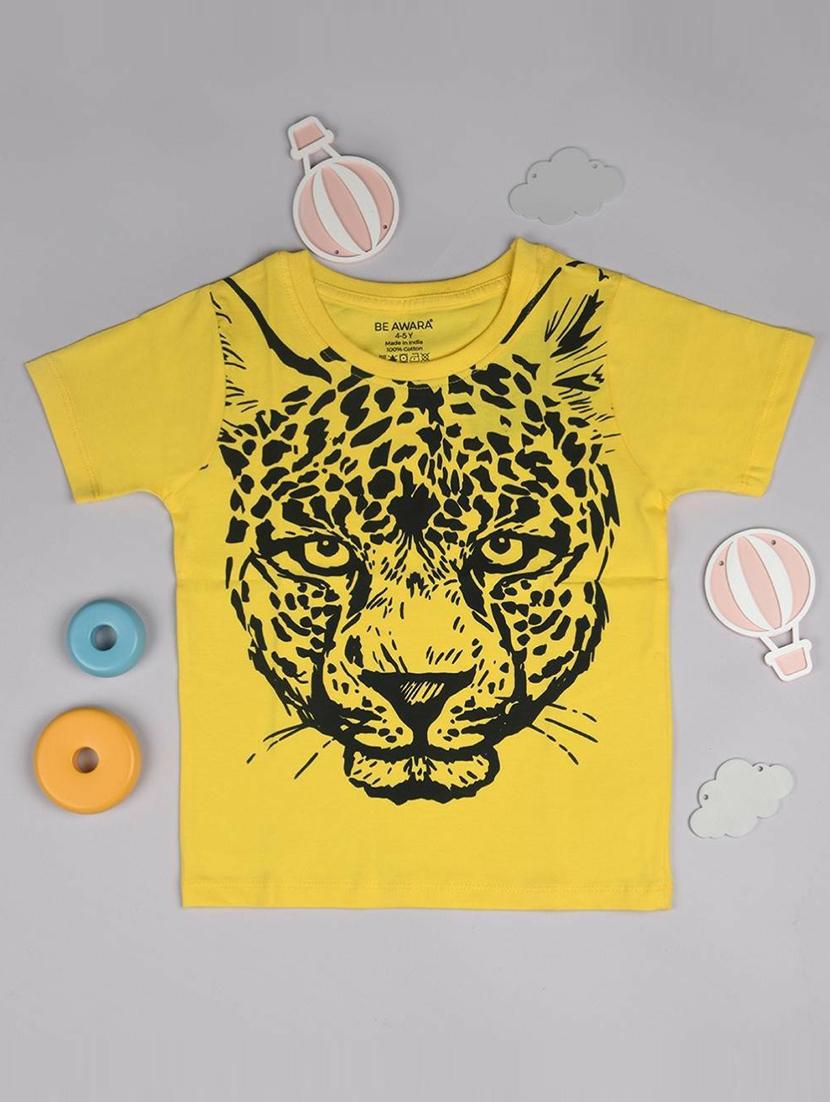 boys round neck graphic printed t-shirt