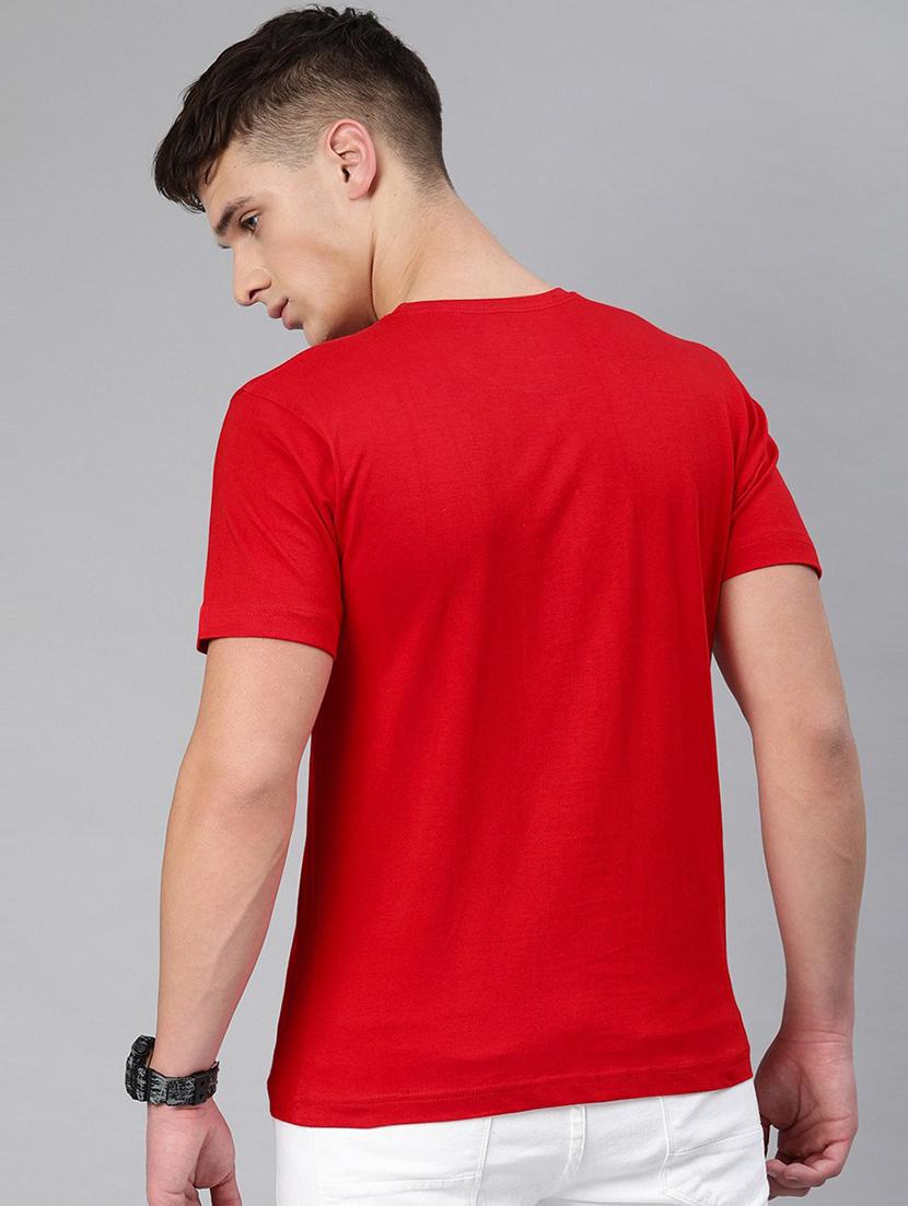 men round neck solid plain t-shirt - 20563405 - Standard Image - 2